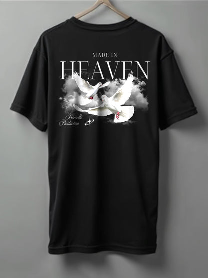Heaven Oversized T-Shirt – Black, Olive Green & Maroon