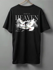Heaven Oversized T-Shirt – Black, Olive Green & Maroon