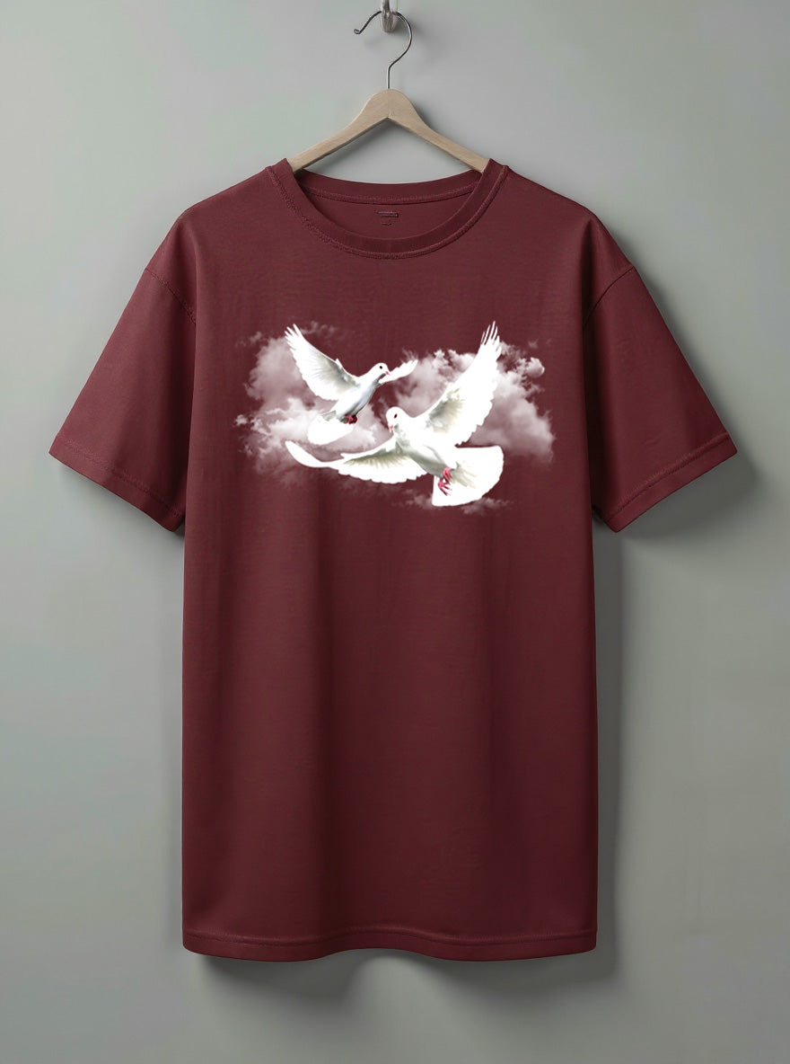Heaven Oversized T-Shirt – Black, Olive Green & Maroon