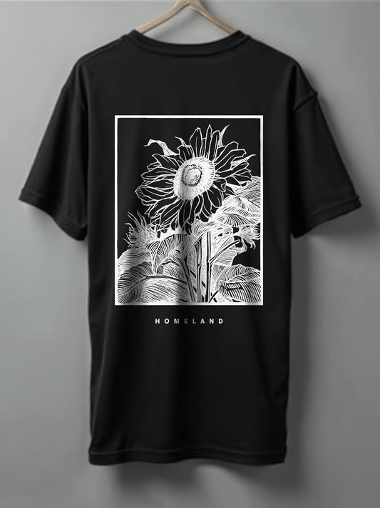 Homeland Oversized T-Shirt – Black, White & Beige