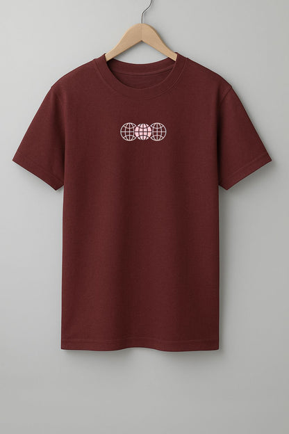 Inside Freedom T-Shirt - Black, Maroon & Beige