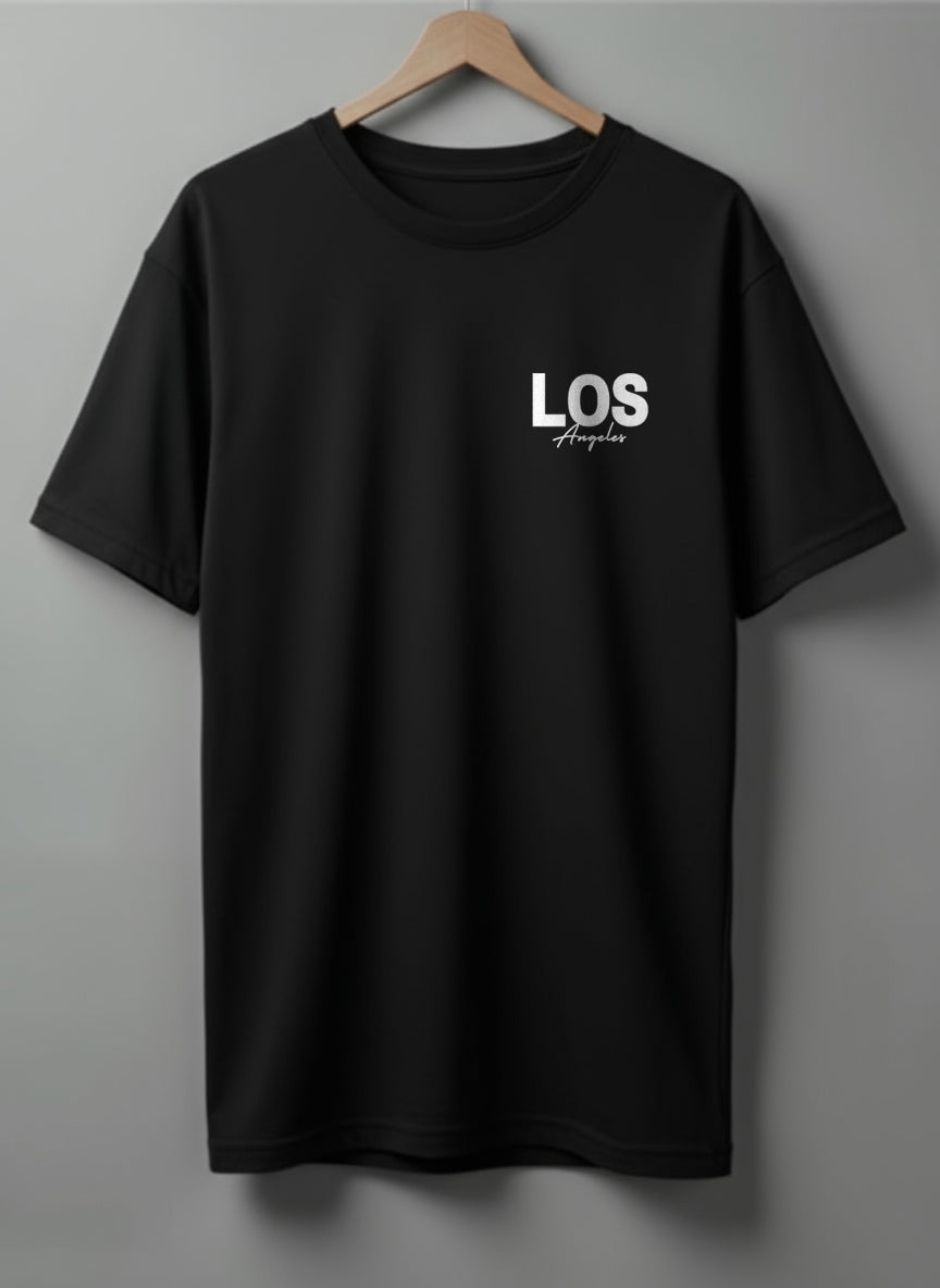 Los Angeles Drop Shoulder T-Shirt – White, Black & Olive Green