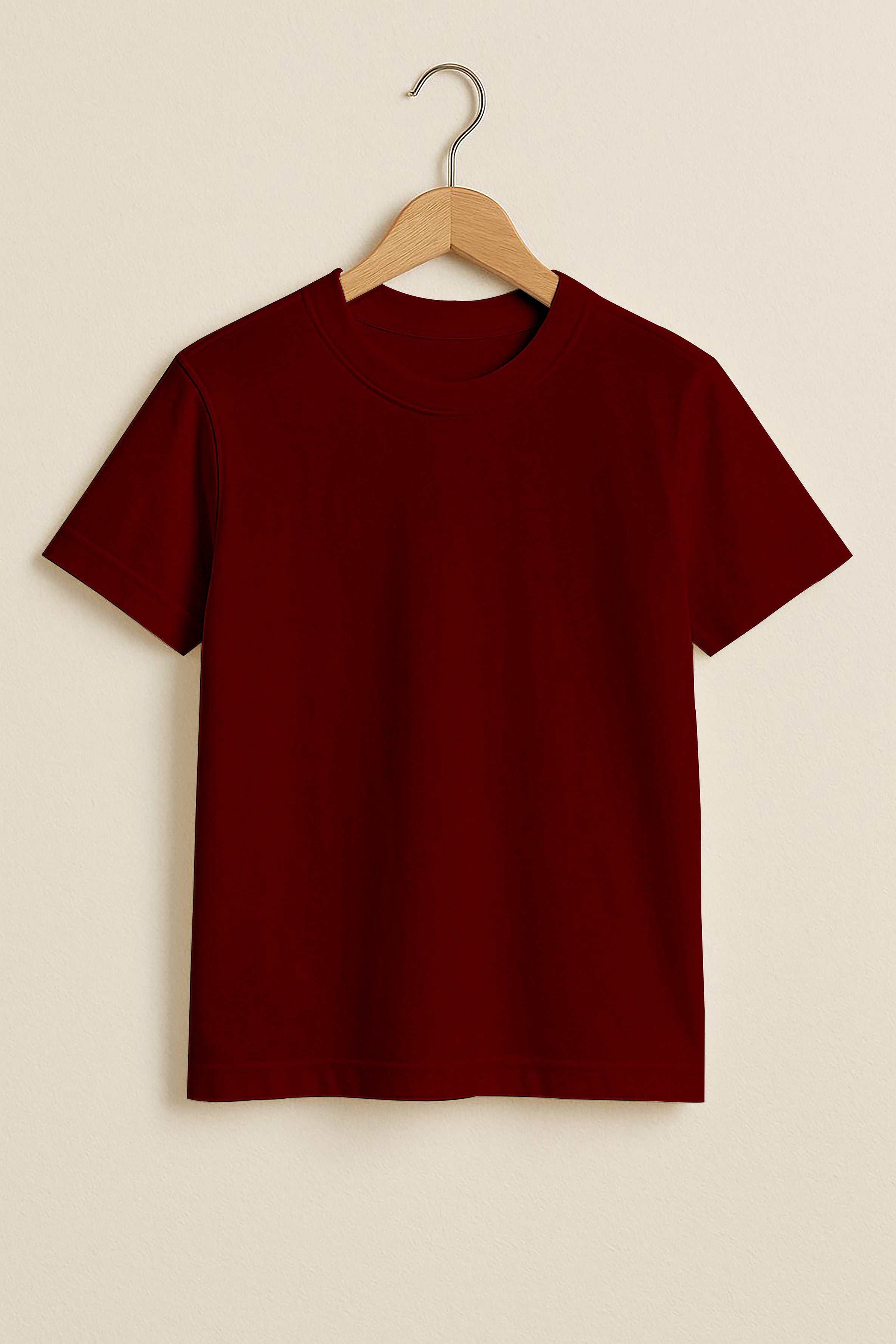 Kids Basic Tee -Maroon