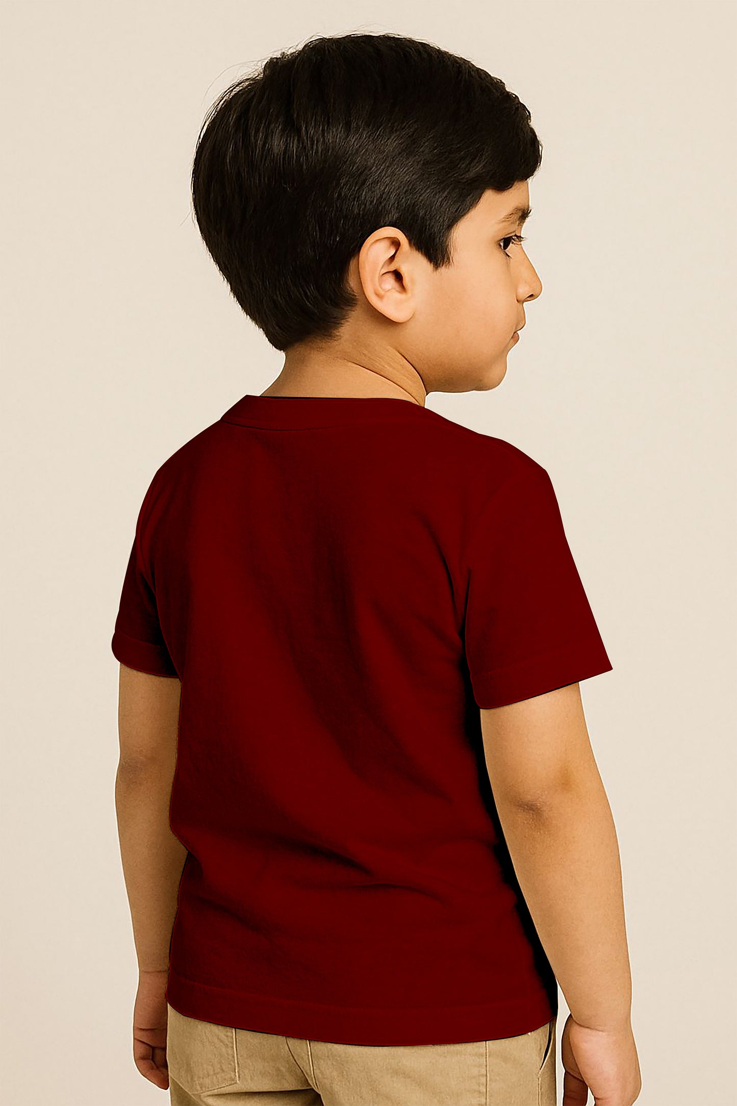 Kids Basic Tee -Maroon