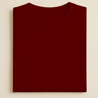 Kids Basic Tee -Maroon