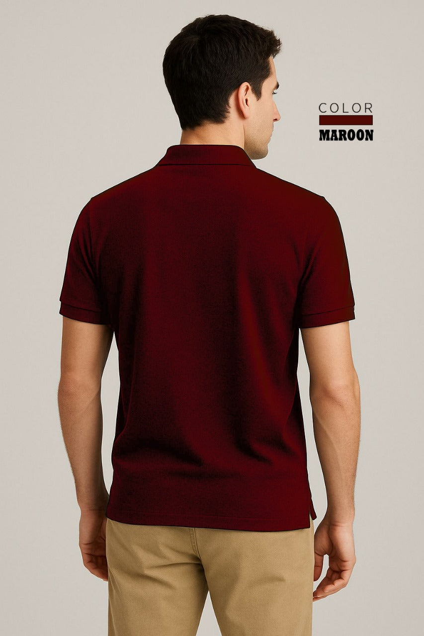 POLO TEE - MAROON