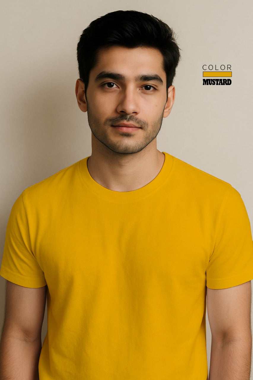 Short Sleeve T-Shirt -Mustard Yellow