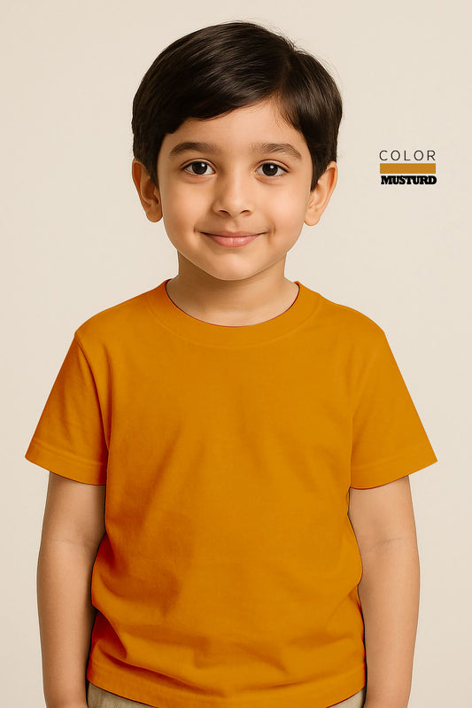 Kids Basic Tee -Musturd