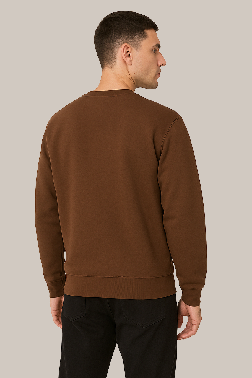 Earthy Brown Sweatshirt – Warm Tones, Cozy Vibes
