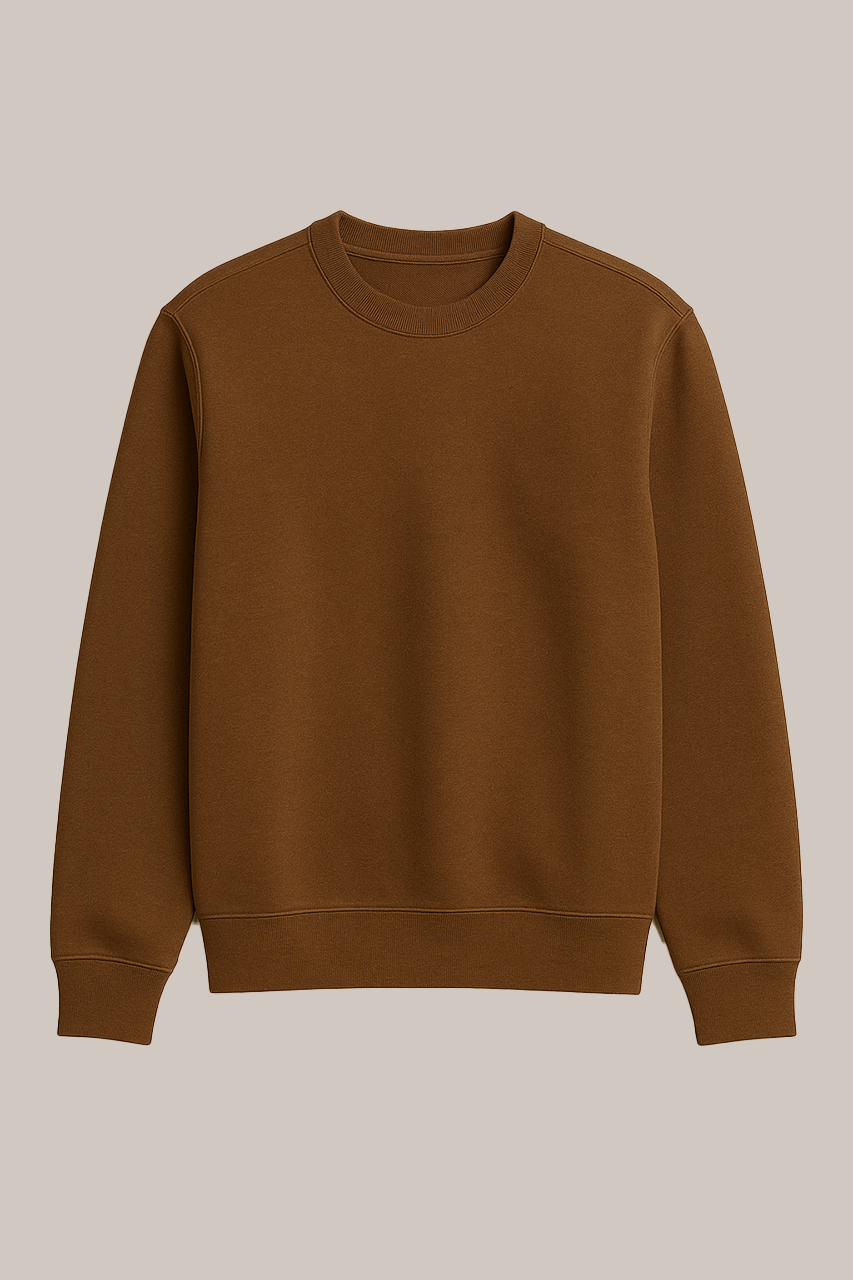 Earthy Brown Sweatshirt – Warm Tones, Cozy Vibes