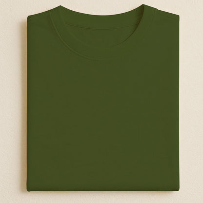 Kids Basic Tee -Olive Green