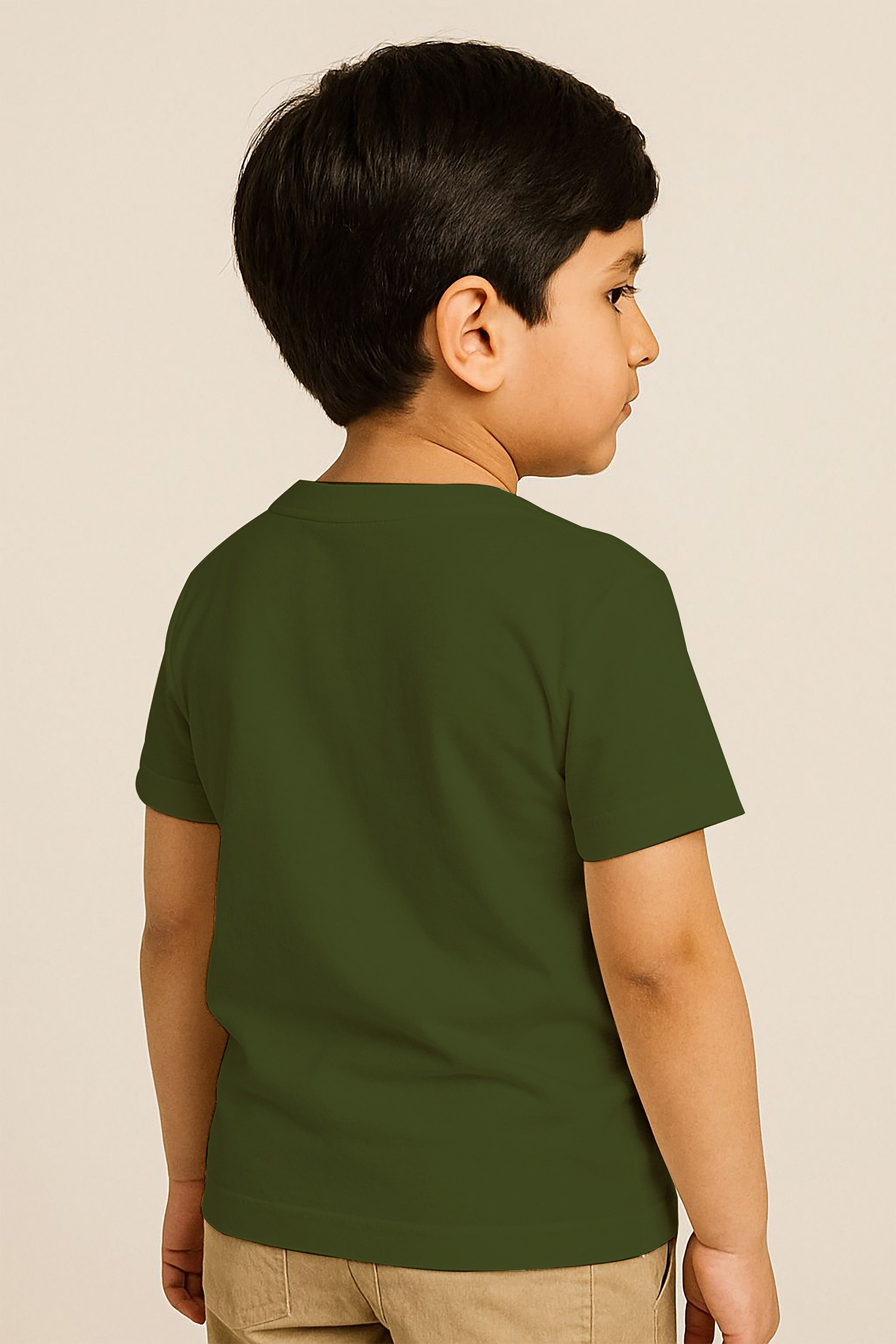 Kids Basic Tee -Olive Green