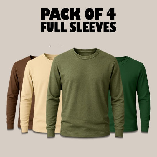 Pack of 4 Full Sleeves T-Shirts
