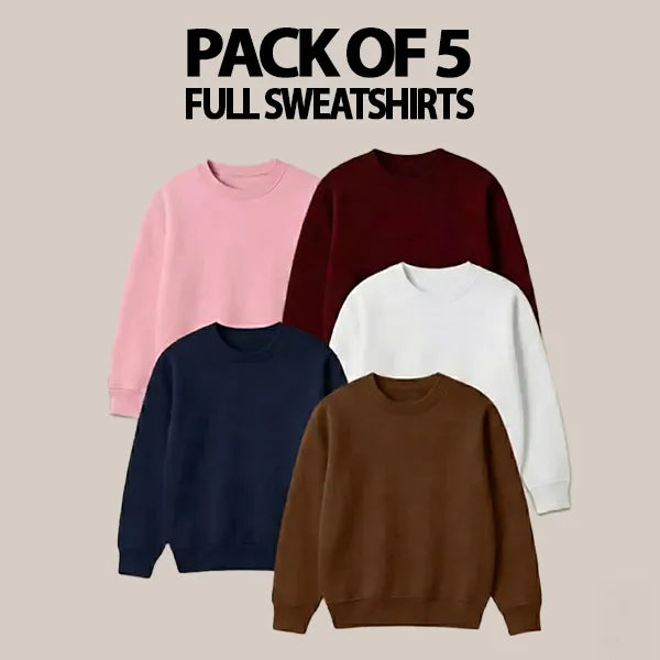 Pack of 5 Full Sleeve Sweatshirts