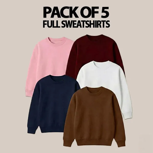 Pack of 5 Full Sleeve Sweatshirts