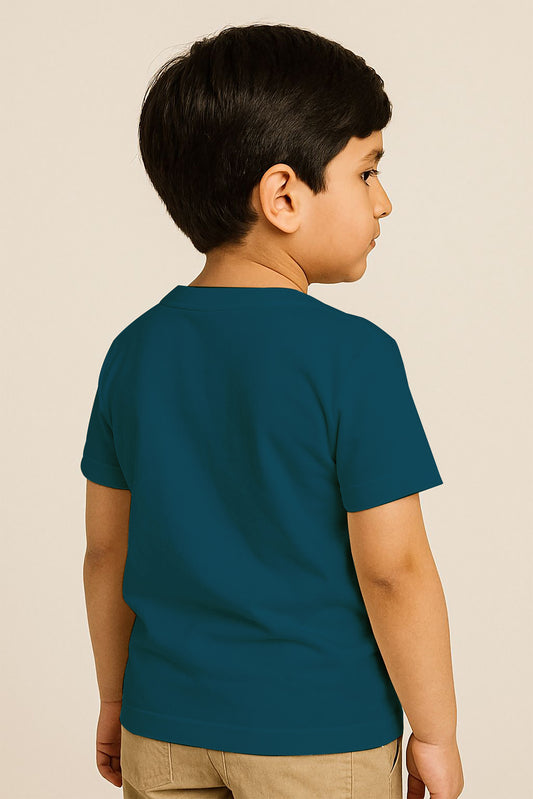 Kids Basic Tee - Petrolum Blue
