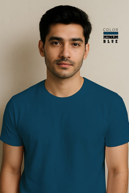 Short Sleeve T-Shirt -Petrolum Blue