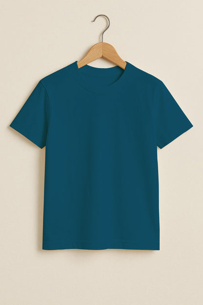 Kids Basic Tee - Petrolum Blue