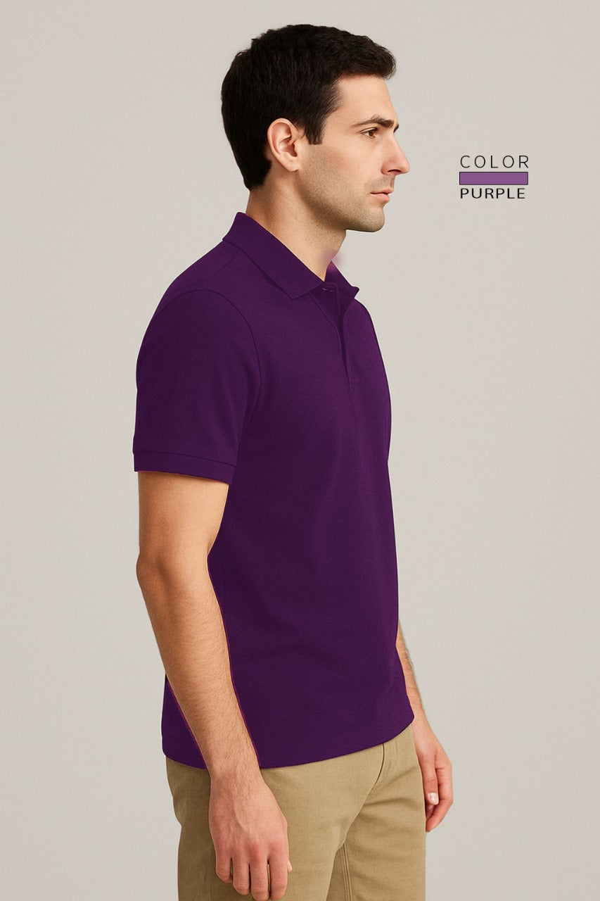 POLO TEE - PURPLE