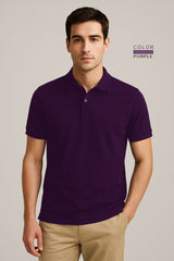 POLO TEE - PURPLE