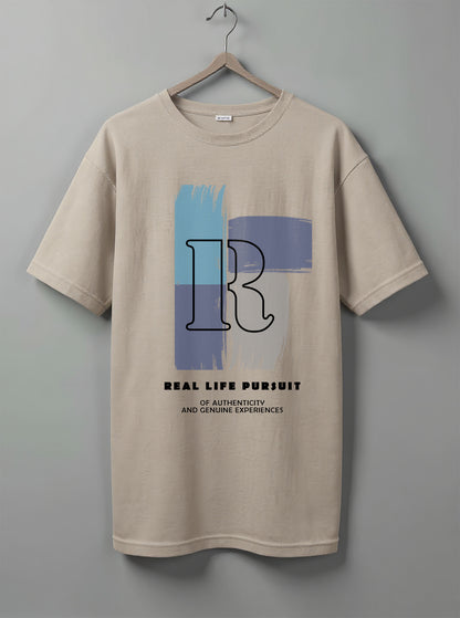 Real Life Pursuit Oversized T-Shirt – Bold Color Blend