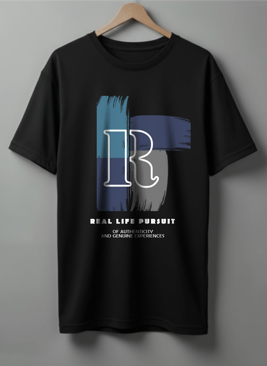 Real Life Pursuit Oversized T-Shirt – Bold Color Blend