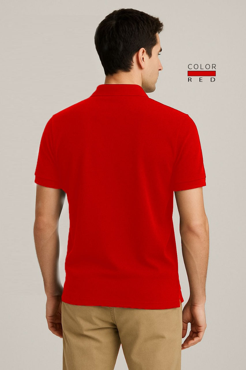 POLO TEE - RED