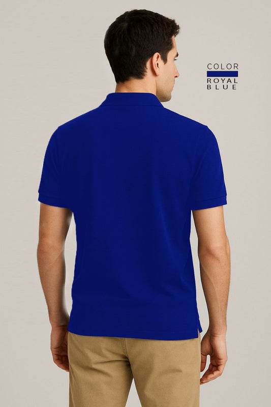 POLO TEE - ROYAL BLUE