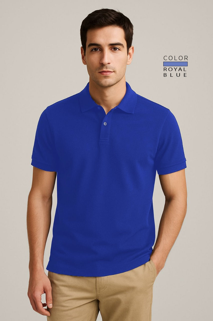 POLO TEE - ROYAL BLUE