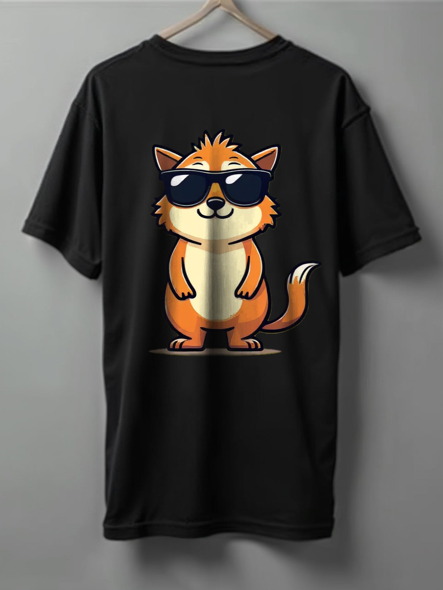 Printed Tee Drop shoulder Squirrel