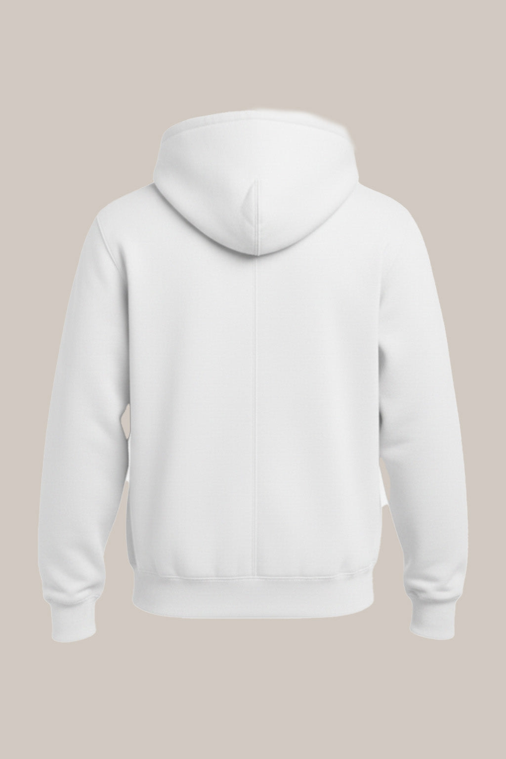 Men’s Classic White Zipper Hoodie – Everyday Comfort Collection