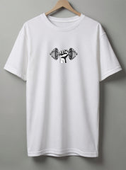 Stronger Drop Shoulder T-Shirt – Black, White & Blue