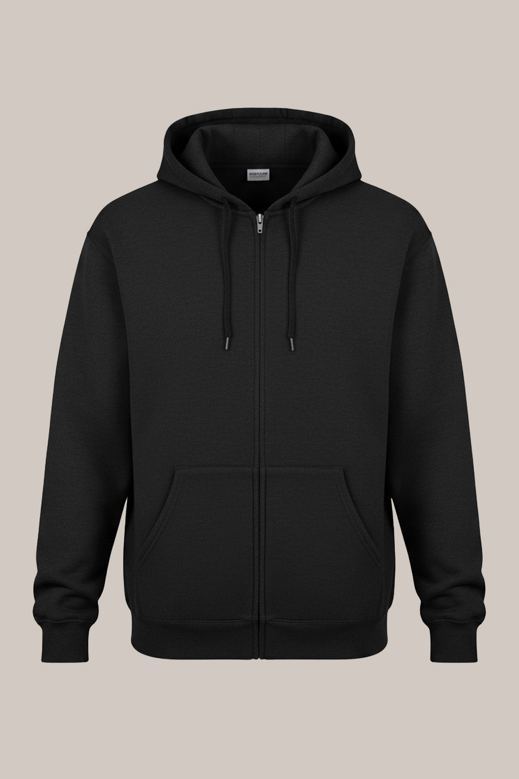 Men’s Classic Black Zipper Hoodie – Everyday Comfort Collection