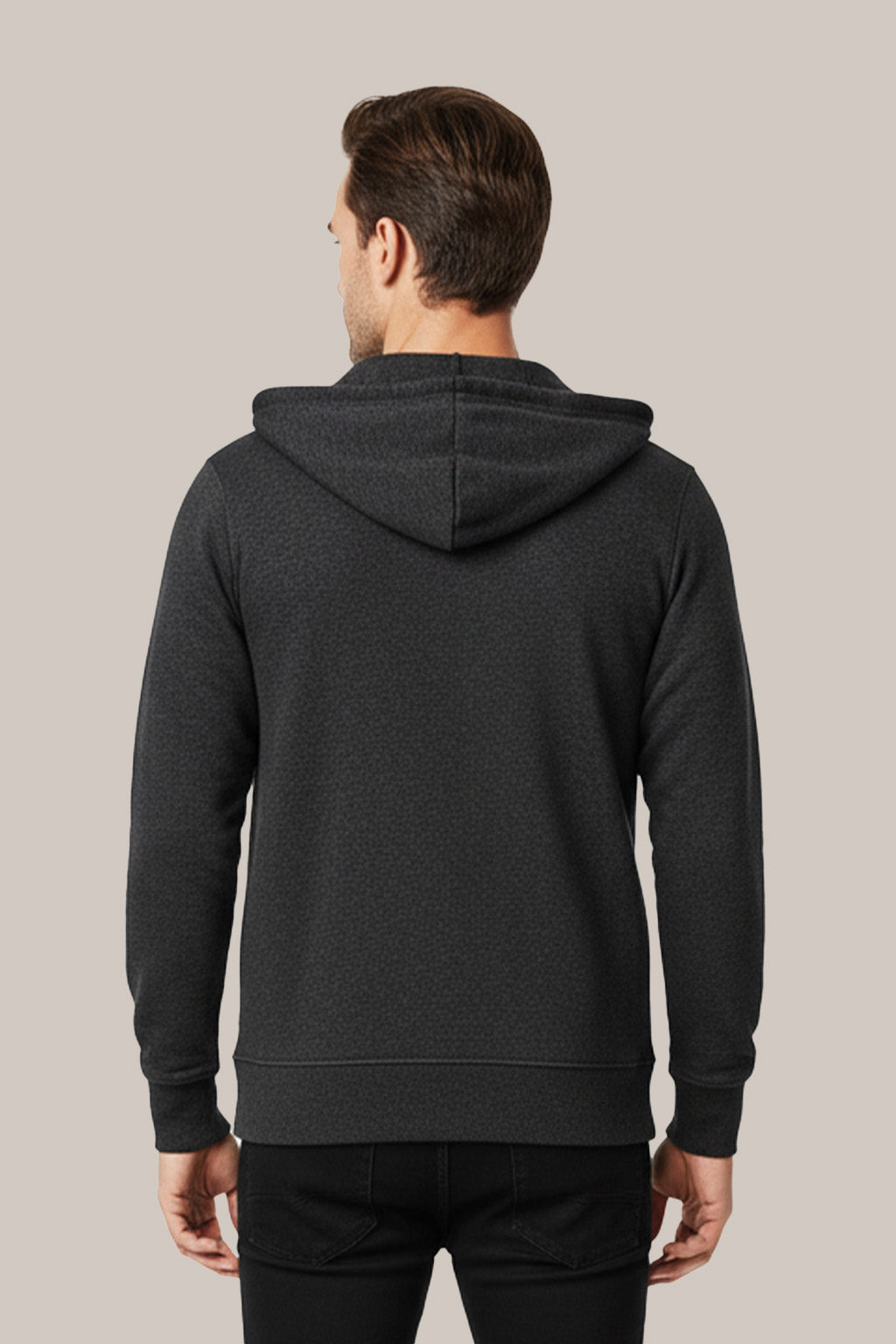 Men’s Classic Dark Grey Zipper Hoodie – Everyday Comfort Collection