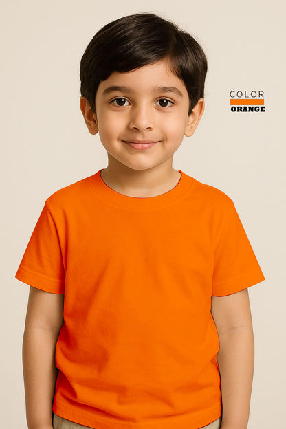 Kids Basic Tee -Orange
