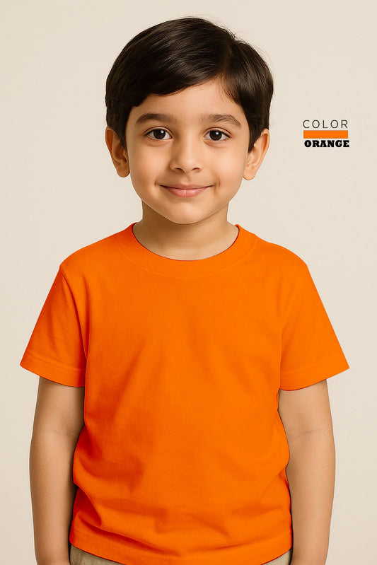 Kids Basic Tee -Orange