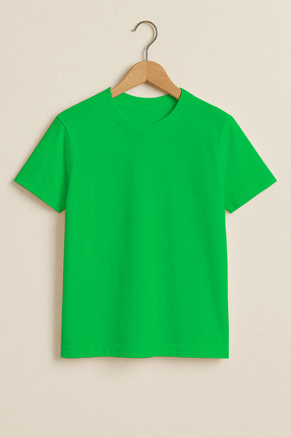 Kids Basic Tee -Parrot Green