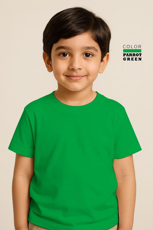Kids Basic Tee -Parrot Green