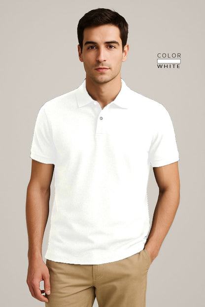 POLO TEE - WHITE