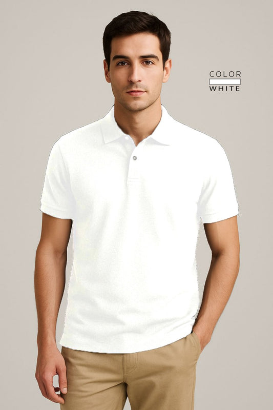 POLO TEE - WHITE