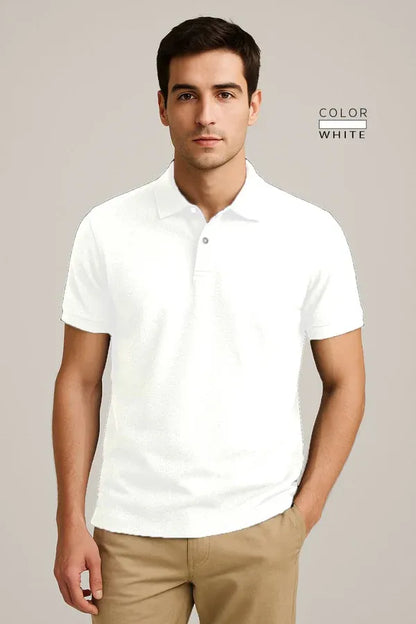 POLO TEE - WHITE