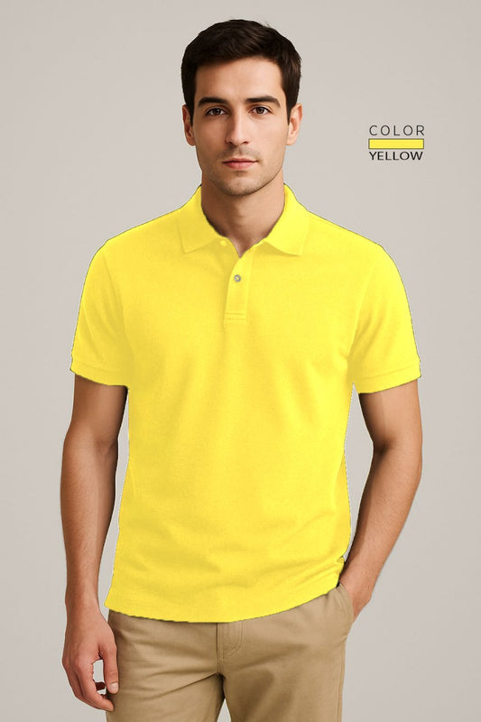 POLO TEE - YELLOW
