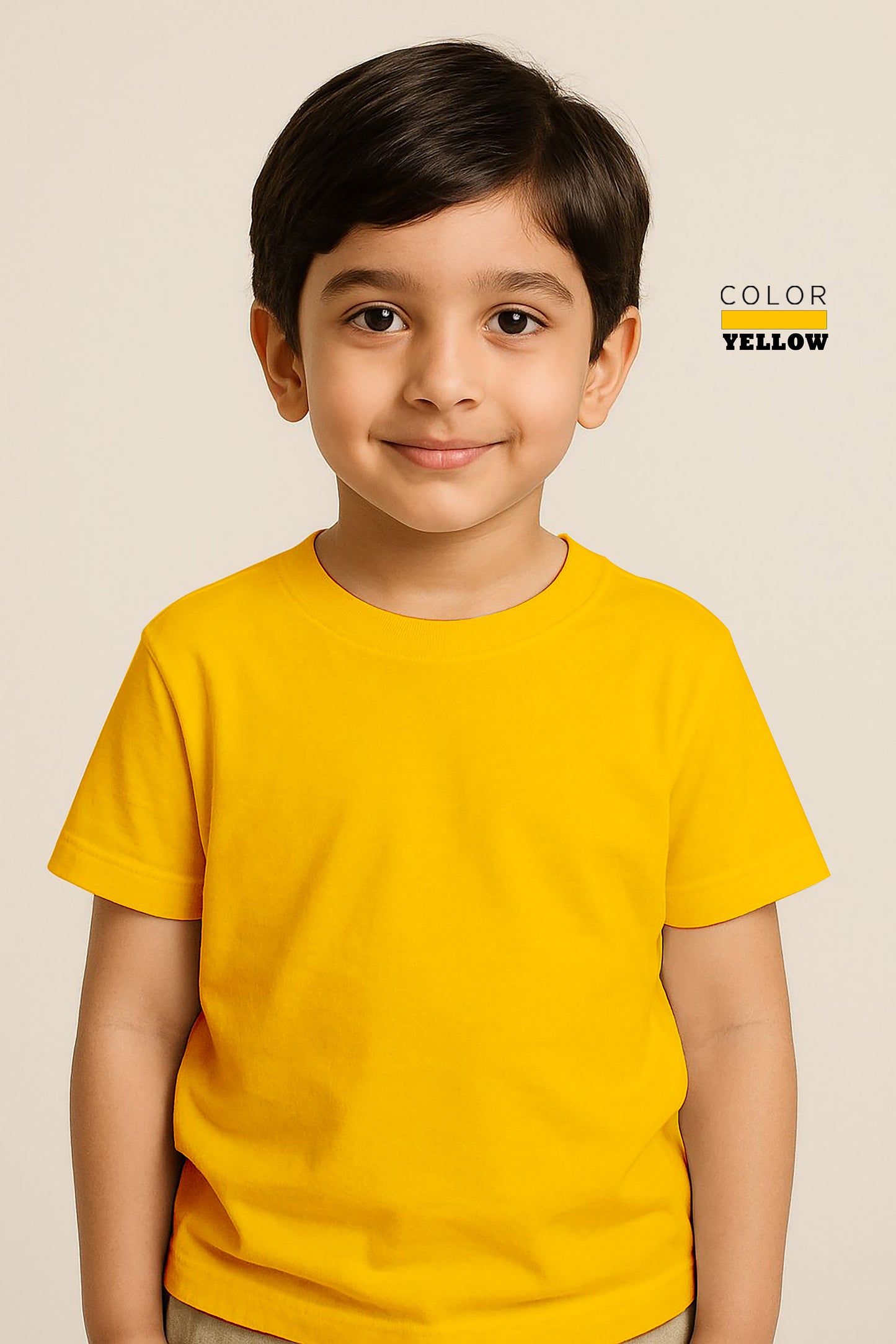 Kids Basic Tee - Yellow